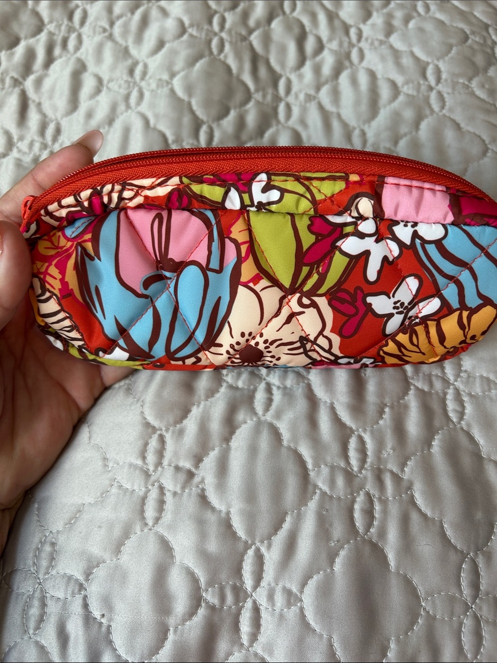 Vera Bradley Floral Quilted Eyewear Sleeve in Red, Yellow, Blue, Green, Pink